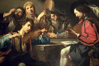 Musikalisches Treffen von Valentin de Boulogne